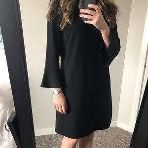 Gap Bell-Sleeved Black Shift Dress